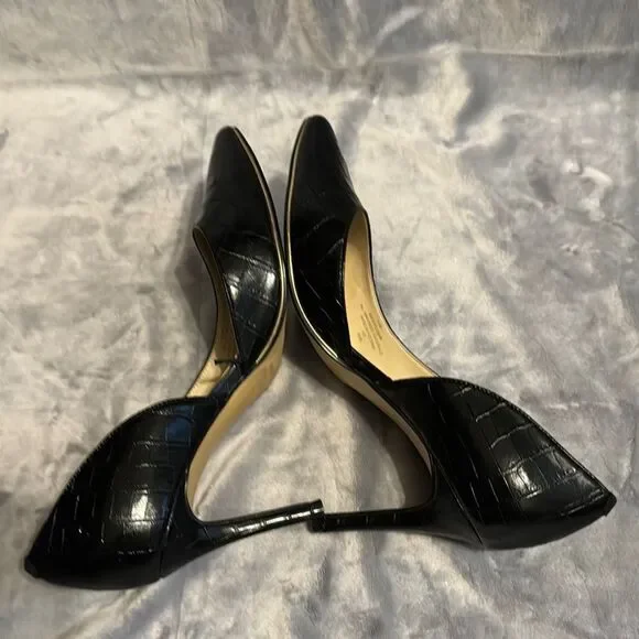 Marc Fisher Darlina Croc-Embossed Heels - Picture 5 of 10